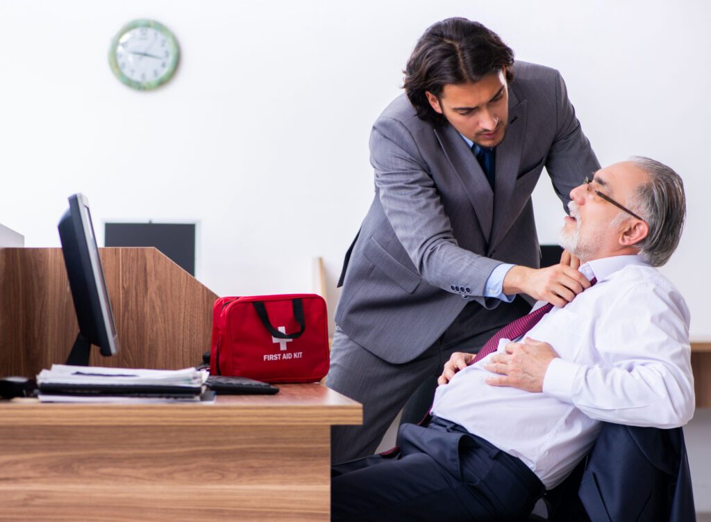 Office Workers Learning Occupational Health Safety