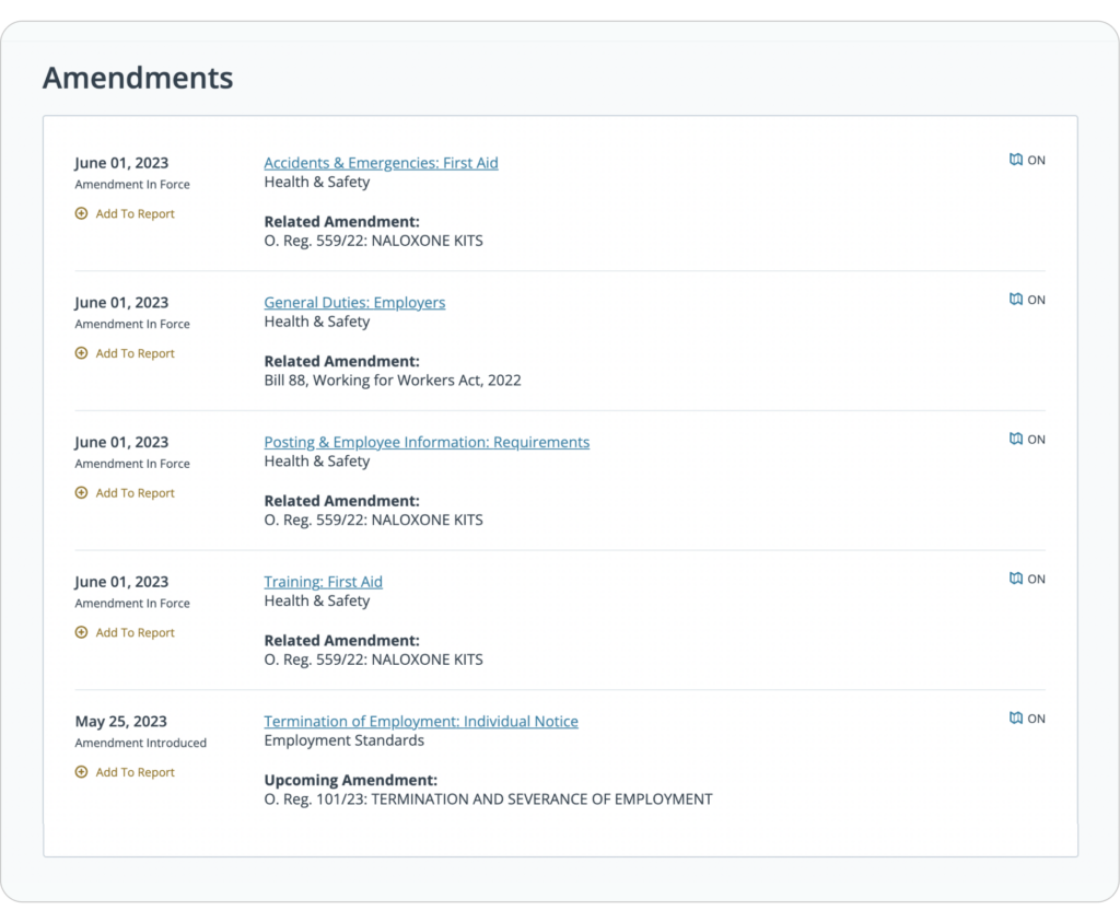 Flagging Relevant HR Compliance Changes