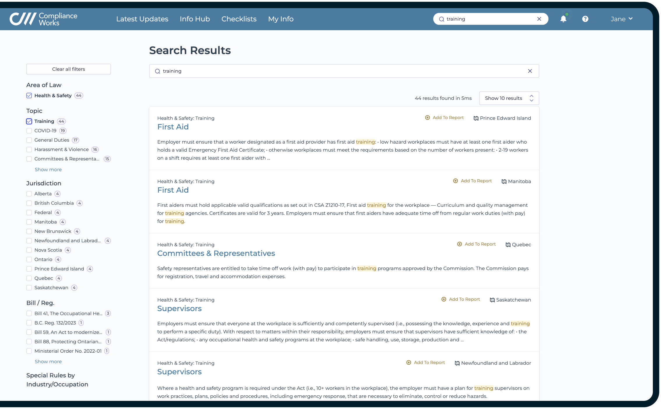 Search filter by topic new